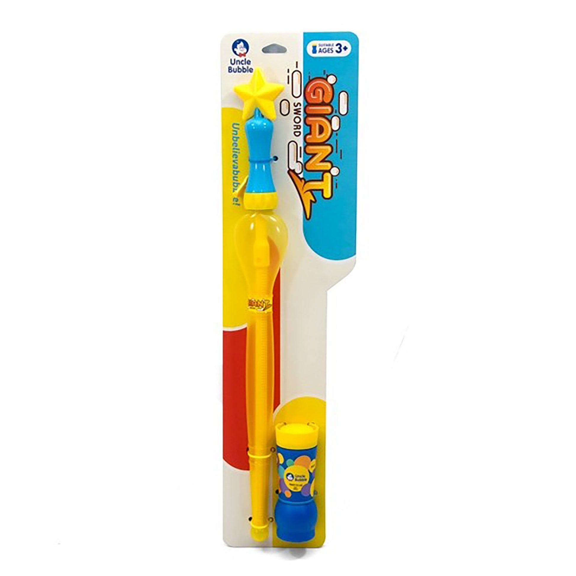Uncle Bubble Giant Sword (Medium) With 8 oz Bubble Solution