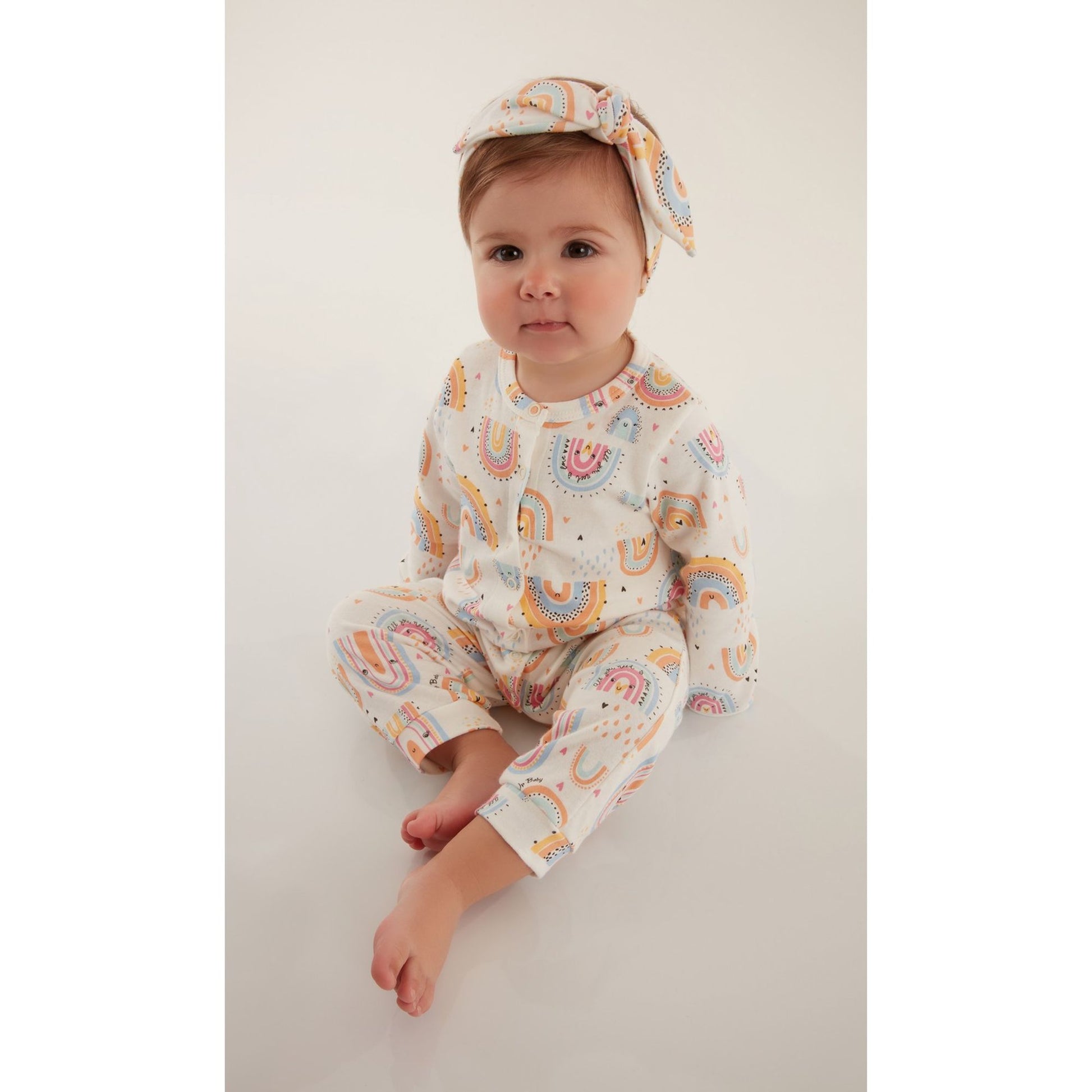 UP BABY GIRLS JUMPSUIT OFF WHITE AB1495