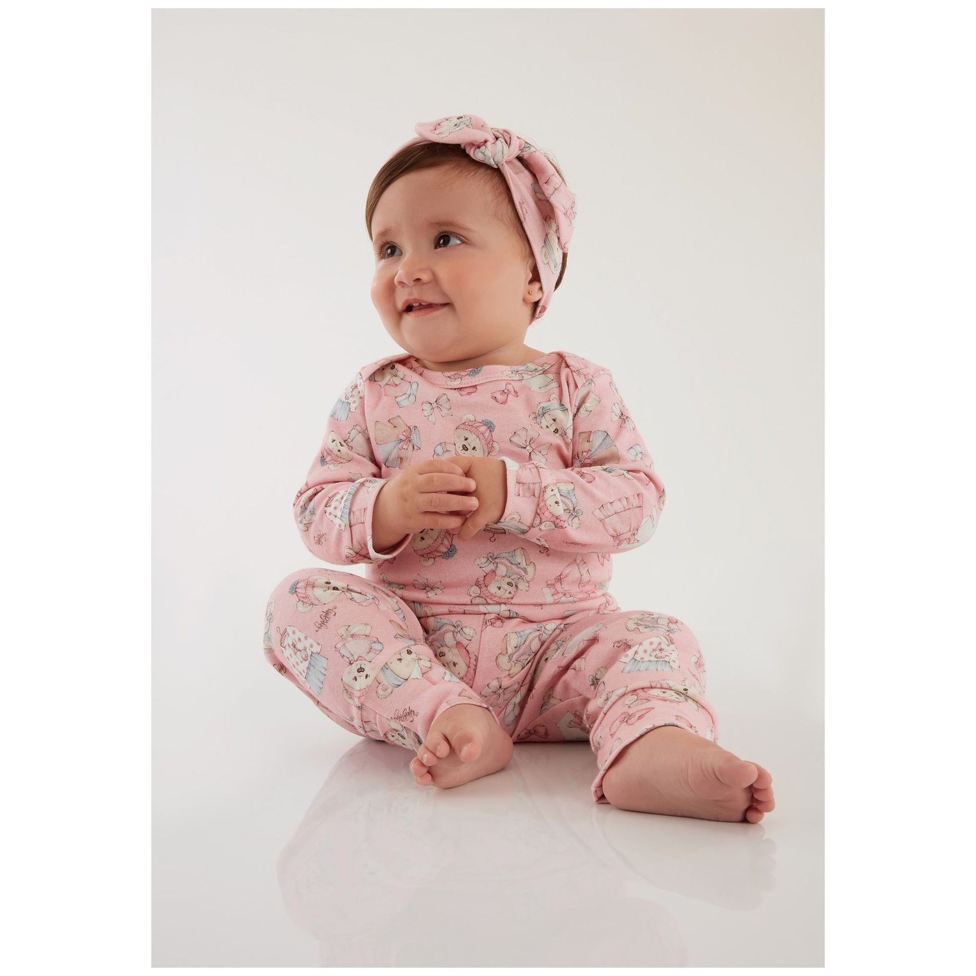 UP BABY GIRLS JUMPSUIT PINK DIG233