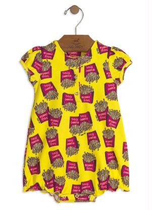 UP BABY FRIES ROMPER SHORT SLEEVE