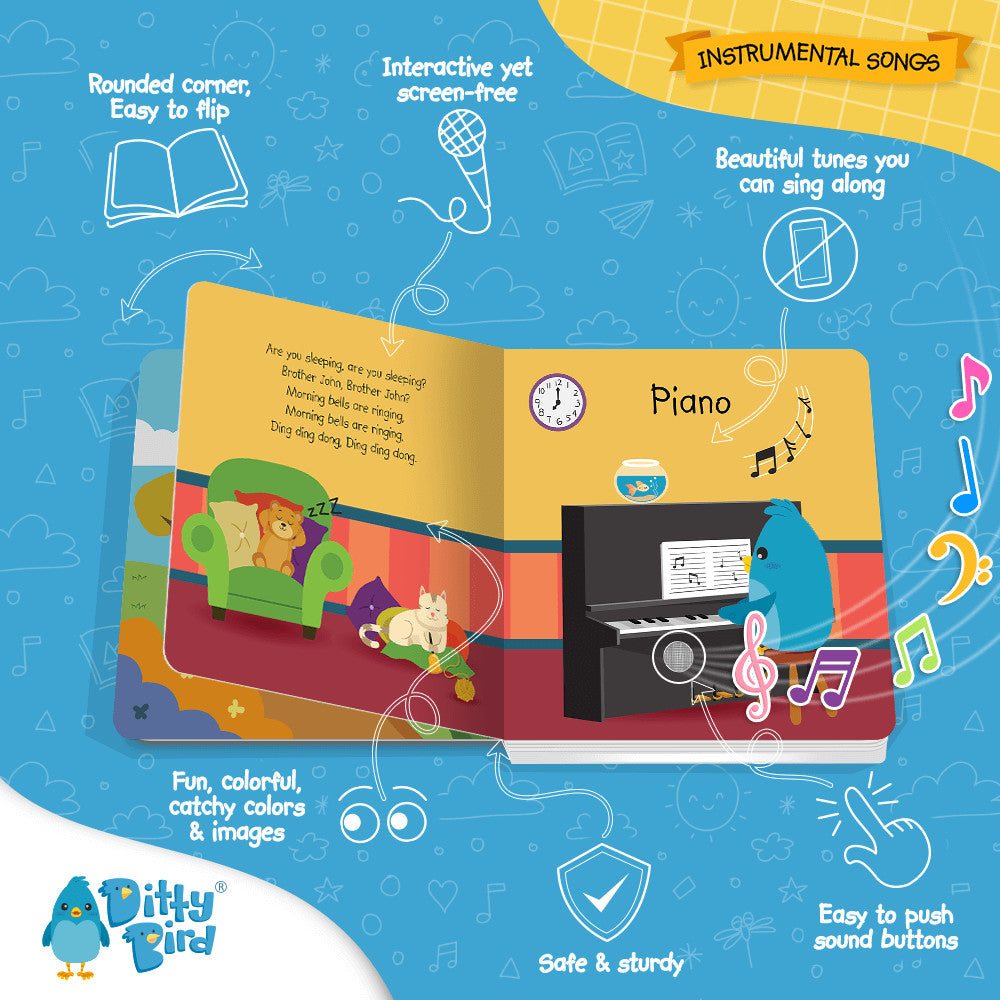 DITTY BIRD SOUND BOOK - INSTRUMENTAL CHILDRENS SONGS