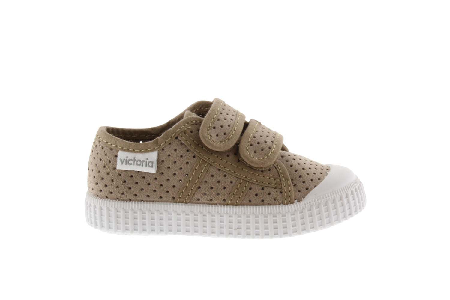 VICTORIA HIGHTOPS IMITATION SUEDE STRAPS BEIGE