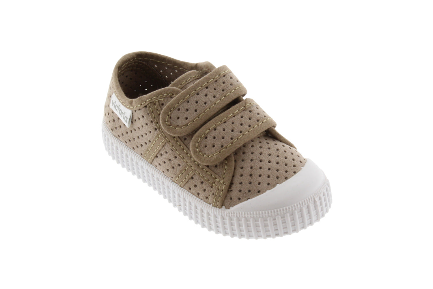 VICTORIA HIGHTOPS IMITATION SUEDE STRAPS BEIGE