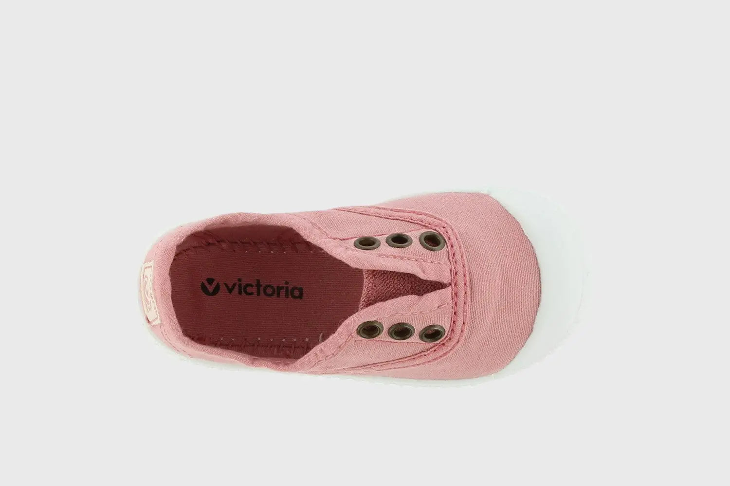 Victoria Shoes Rubber Toecap Canvas Nude