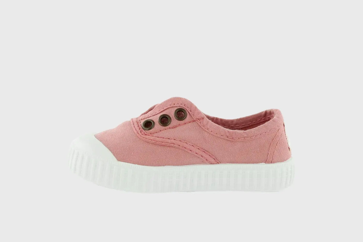 VICTORIA SHOES RUBBER-TOECAP CANVAS NUDE - baby enRoute