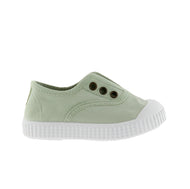 VICTORIA SHOES RUBBER-TOECAP CANVAS TIN WASABI