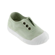 VICTORIA SHOES RUBBER-TOECAP CANVAS TIN WASABI