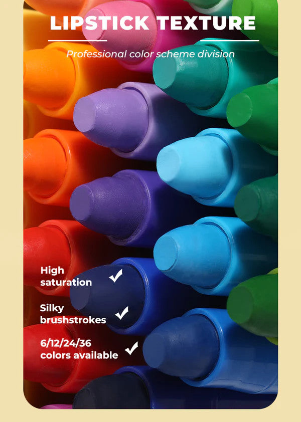 FLOWER MONACO SILKY CRAYON 24 COLORS