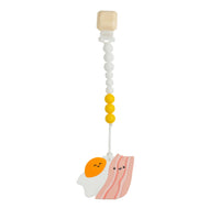 LOULOU LOLLIPOP SILICONE TEETHER GEM SET BACON AND EGG