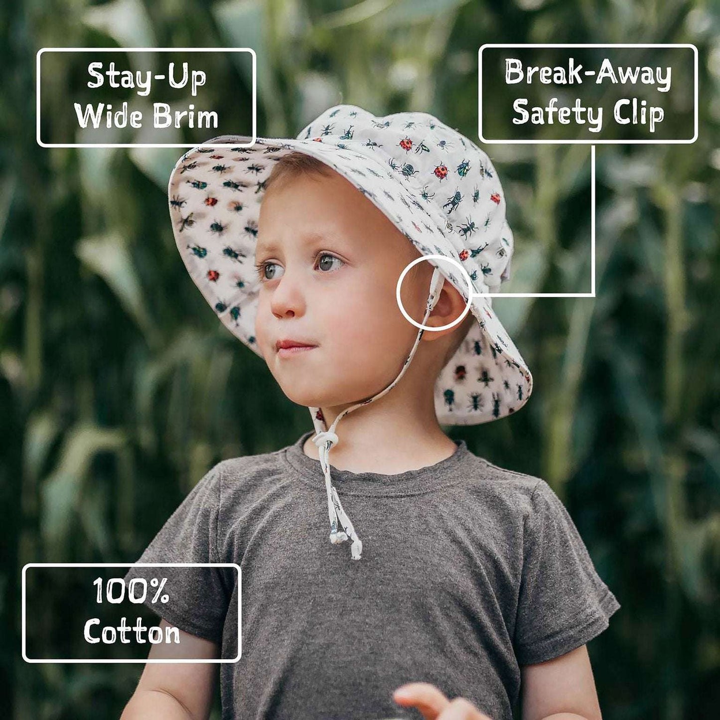 JAN & JUL COTTON BUCKET HAT DINO - baby enRoute