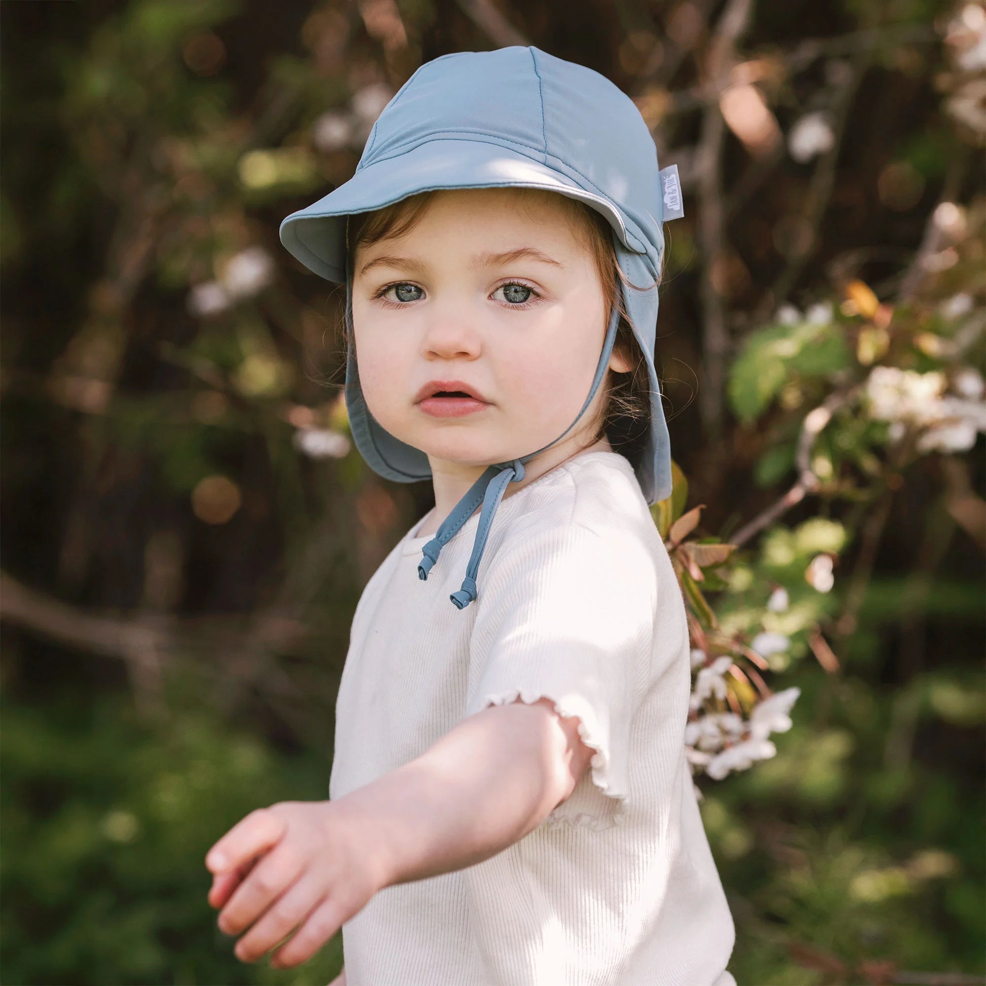 JAN & JUL SUN SOFT UV BABY CAPS BLUE GREY