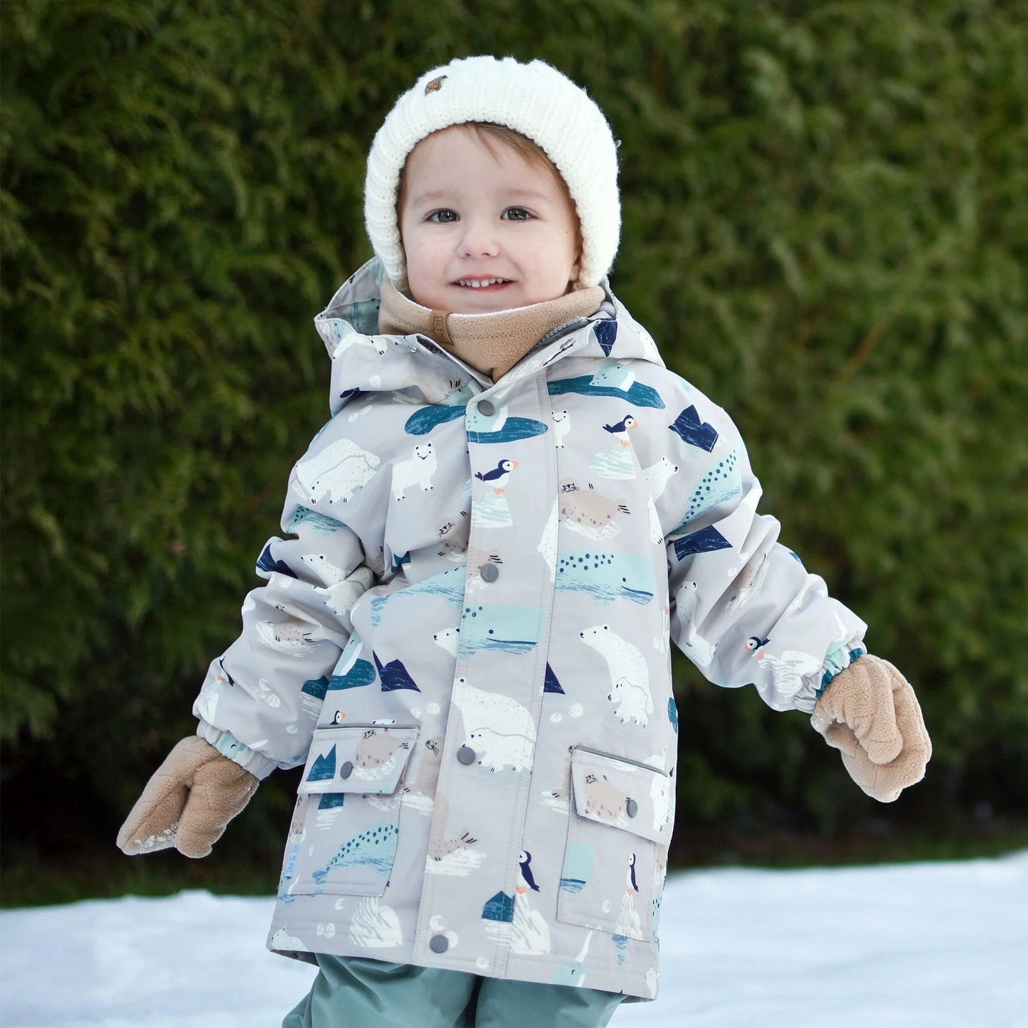 Jan & Jul Waterproof Cozy Dry Rain Jacket Polar Pals 
