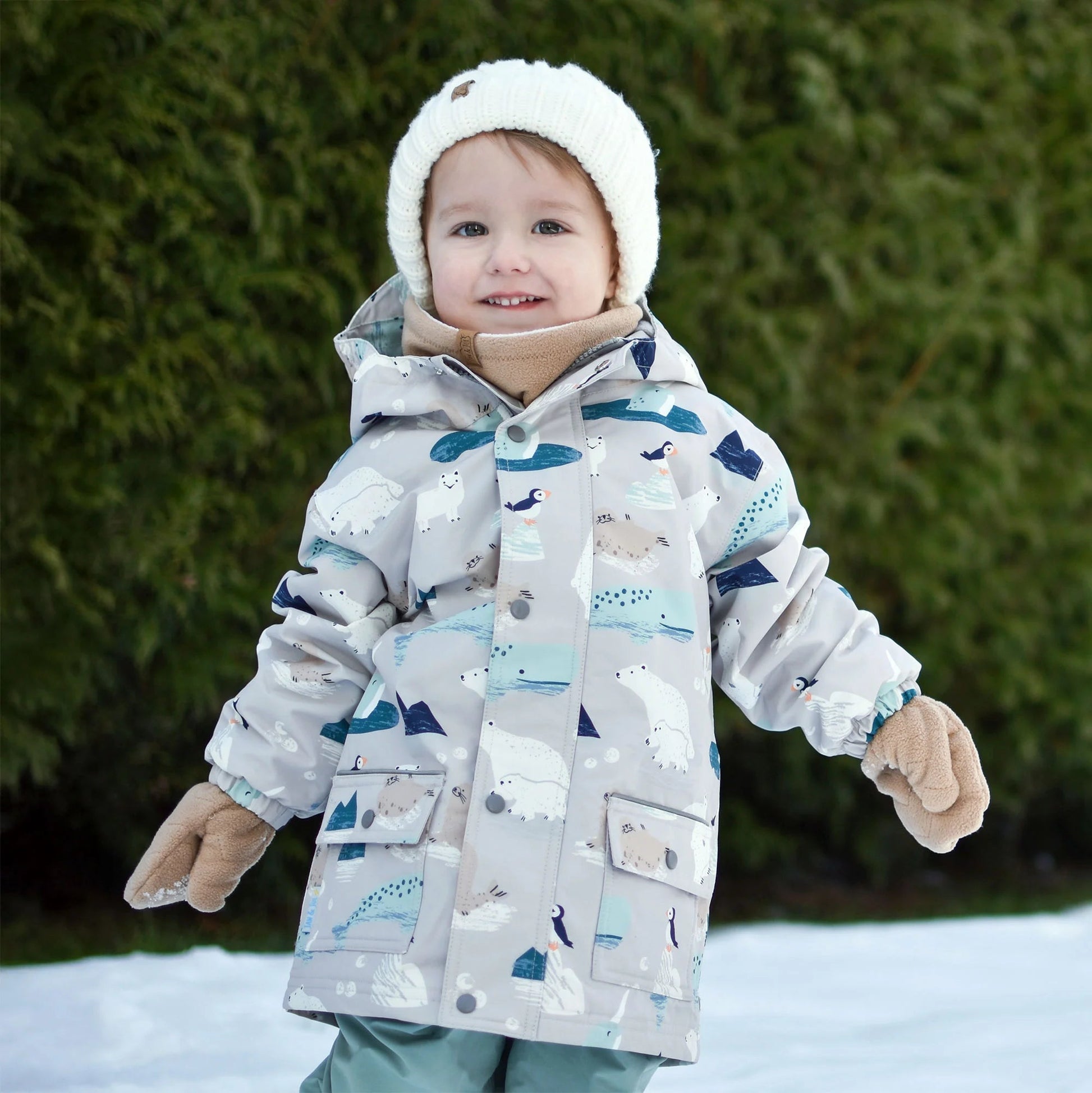 Jan & Jul Waterproof Cozy Dry Rain Jacket Polar Pals