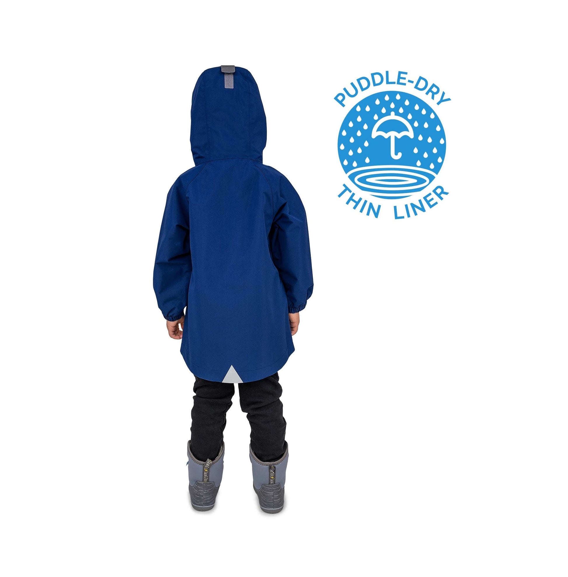 JAN & JUL WATERPROOF PUDDLE DRY RAIN JACKET NEBULA BLUE