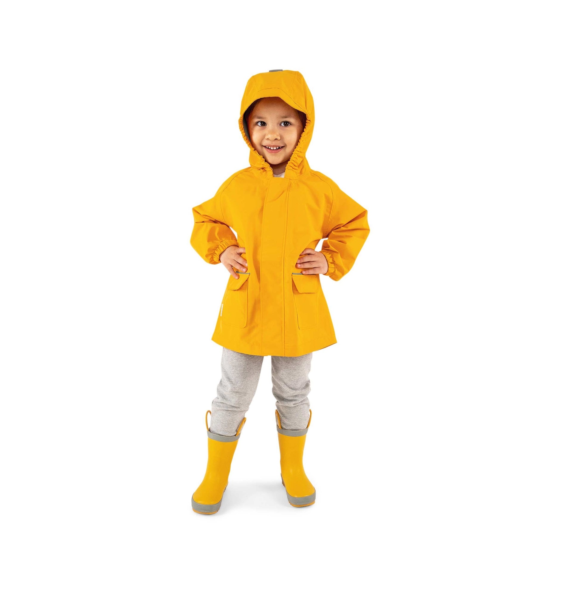 JAN & JUL WATERPROOF PUDDLE DRY RAIN JACKET YELLOW