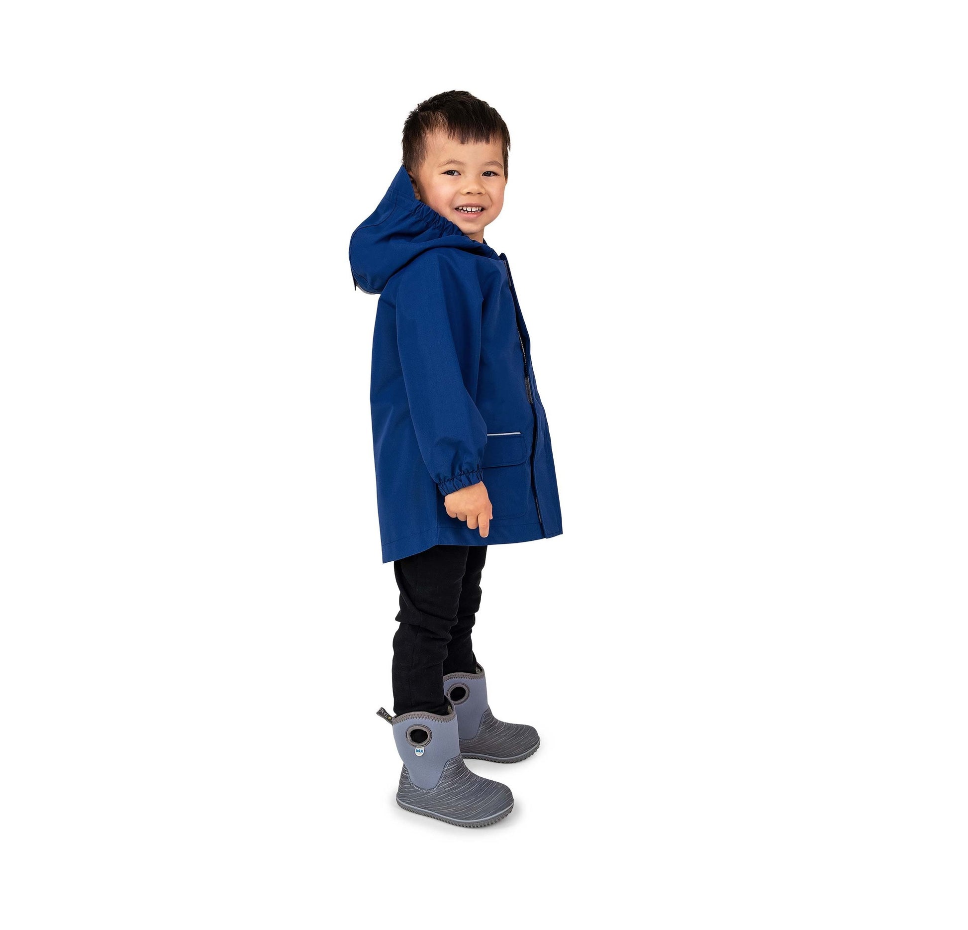 JAN & JUL WATERPROOF PUDDLE DRY RAIN JACKET NEBULA BLUE