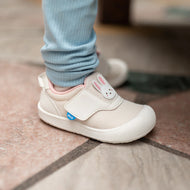 JAN & JUL MINI-FLYER TODDLER SNEAKERS CREAM BUNNY