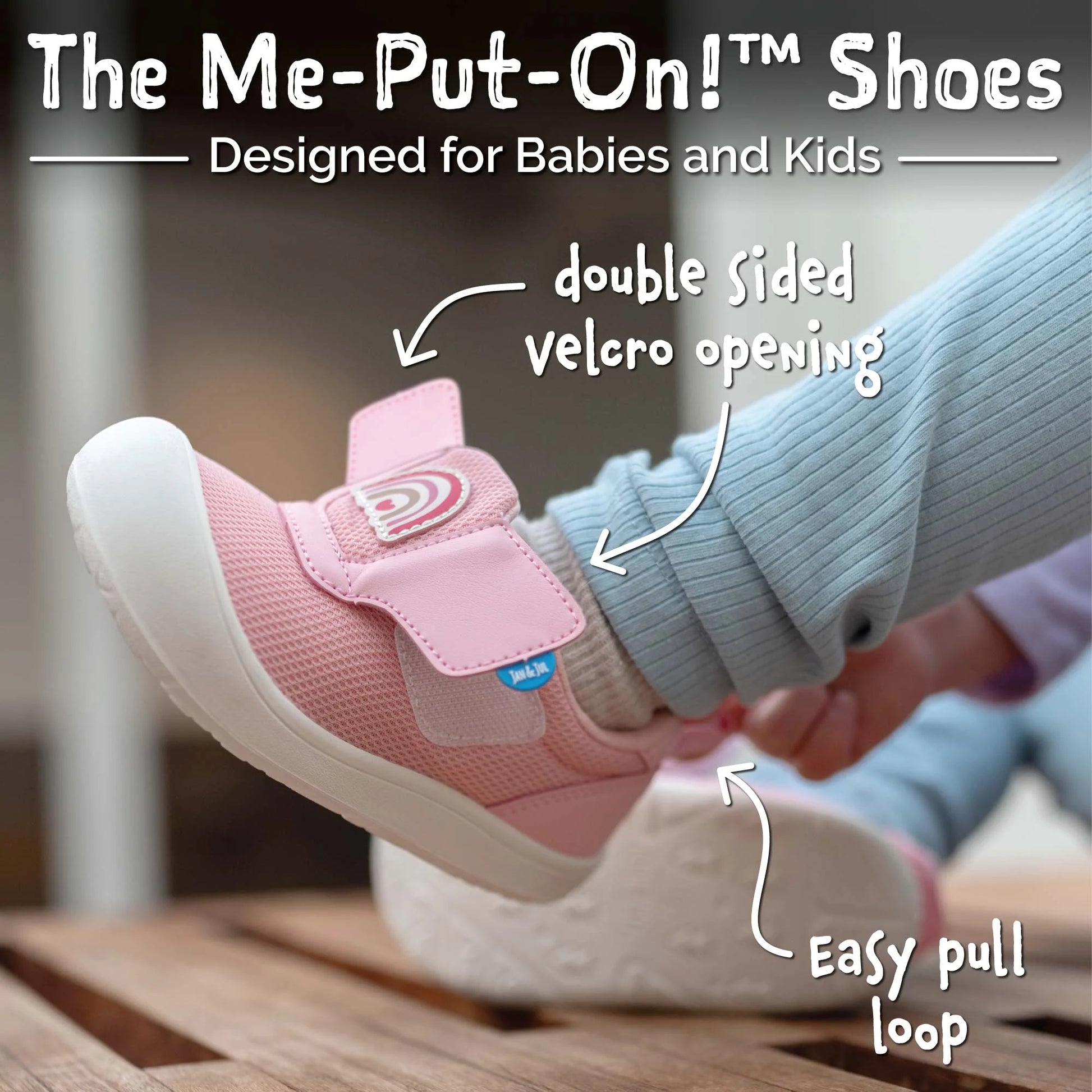 JAN & JUL MINI-FLYER TODDLER SNEAKERS SILVER STAR