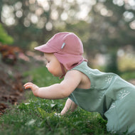 JAN & JUL SUN SOFT BABY CAPS DUSTY ROSE