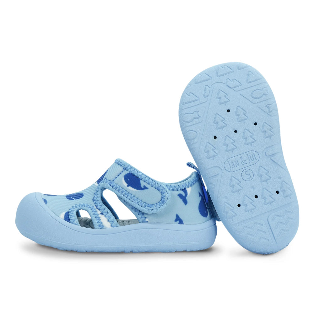 JAN & JUL KIDS SUNNYBREEZE SANDALS BLUE WHALE - baby enRoute