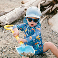 JAN & JUL SUN SOFT BABY CAPS STORMY BLUE