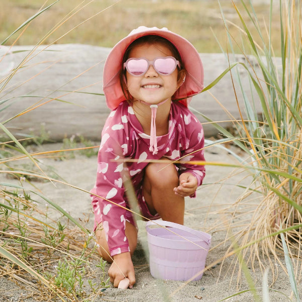 Jan & Jul Kids Polarized Heart Sunglasses Frosty Lavender