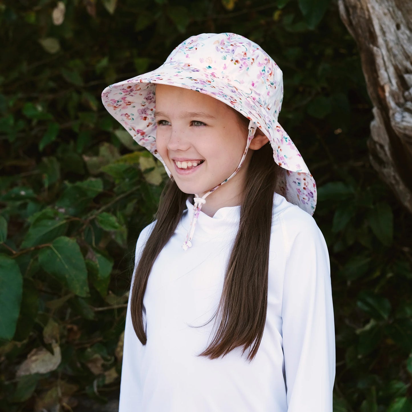 JAN & JUL KIDS WATER REPELLENT ADVENTURE HATS Pretty Petals - baby enRoute