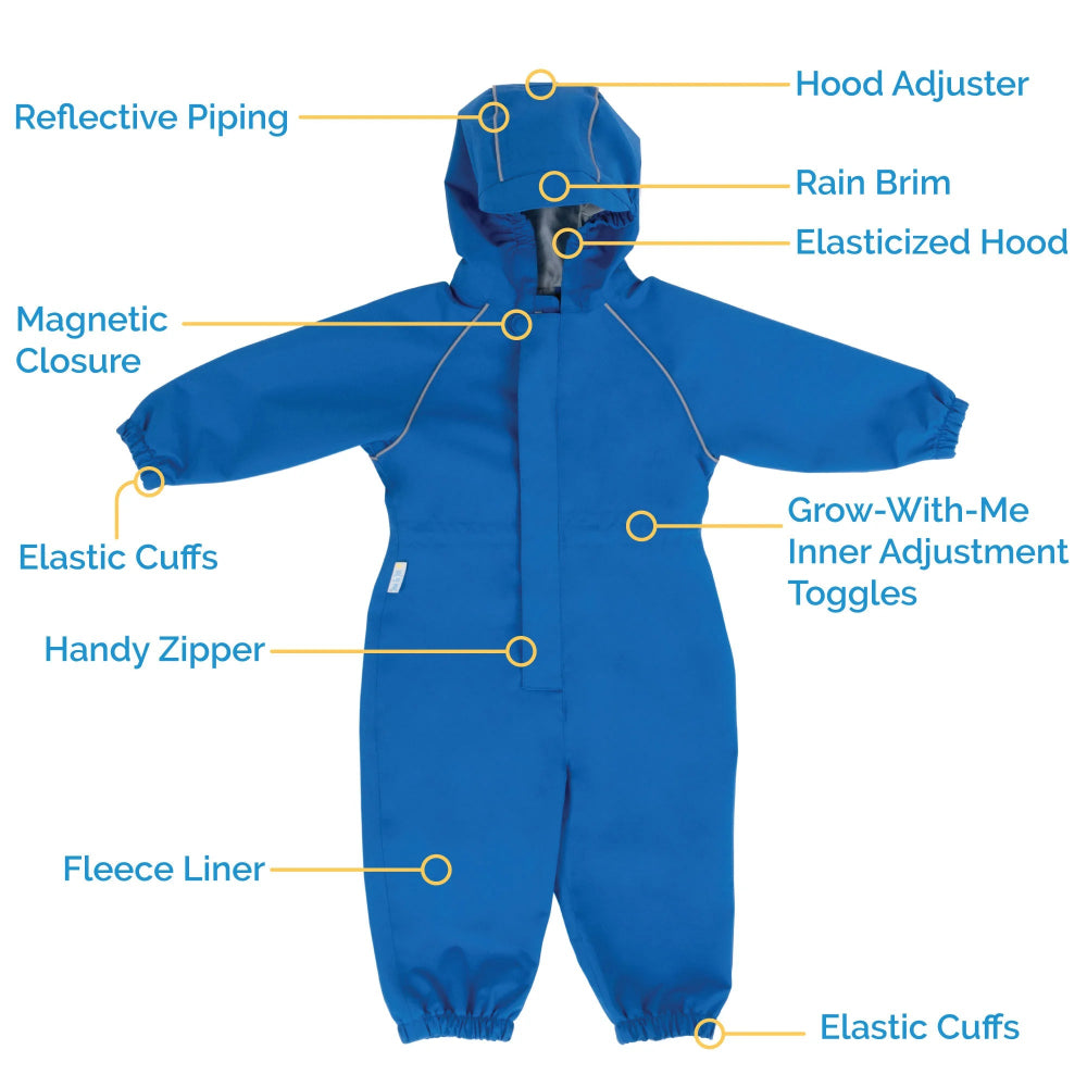 Jan & Jul Waterproof Cozy Dry Rain Suit Yellow 