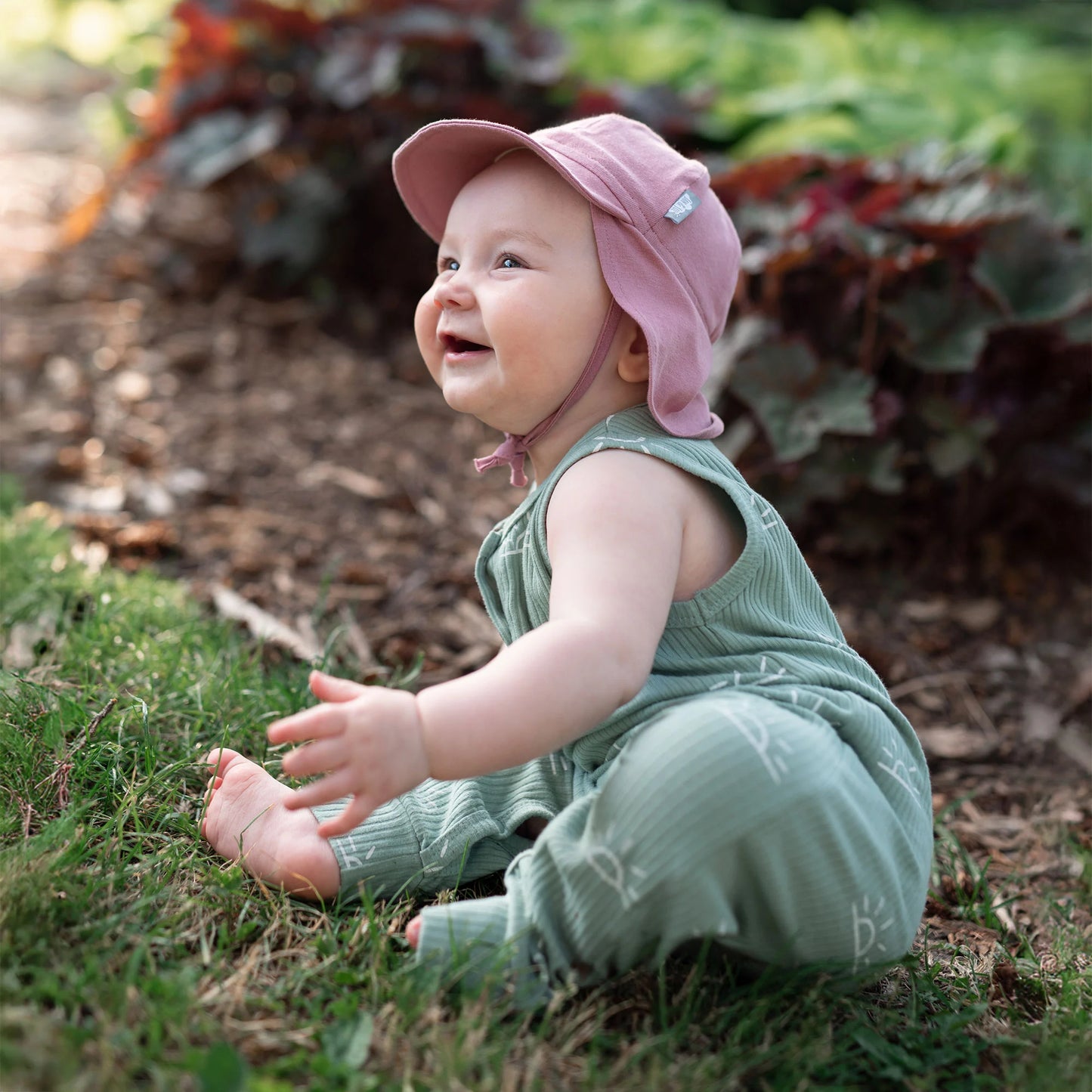 JAN & JUL SUN SOFT BABY CAPS DUSTY ROSE - baby enRoute
