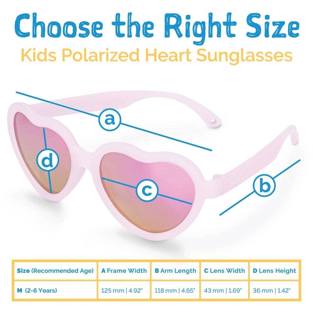 JAN & JUL KIDS POLARIZED HEART SUNGLASSES FROSTY LAVENDER - baby enRoute