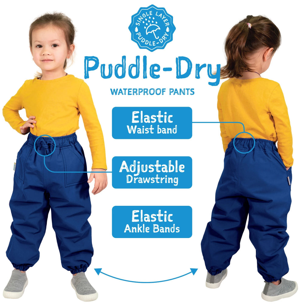Jan & Jul Waterproof Puddle Dry Rain Pants Wolf And Bear
