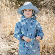Jan & Jul Waterproof Cozy Dry Rain Jacket Wolf And Bear