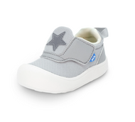 JAN & JUL MINI-FLYER TODDLER SNEAKERS SILVER STAR