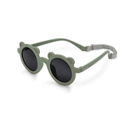 JAN & JUL KIDS POLARIZED BEAR SUNGLASSES CROCODILE GREEN