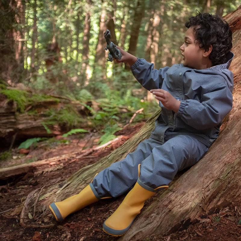 JAN & JUL WATERPROOF PUDDLE DRY RAIN PANTS HEATHER GREY