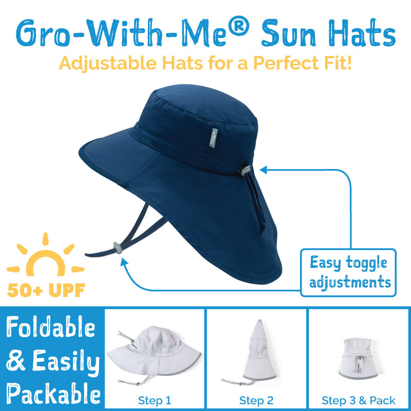JAN & JUL KIDS WATER REPELLENT ADVENTURE HATS Pretty Petals
