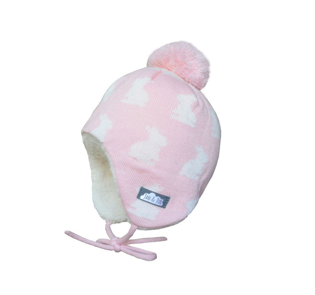 Jan & Jul Kids Knitted Beanies Hat Bunny Sisters