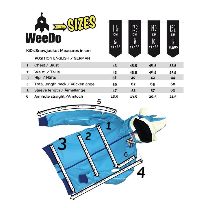 WEEDO BLUE MONDO MONSTER SNOW JACKET