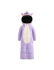 WEEDO LILA UNICORN SNOWSUIT