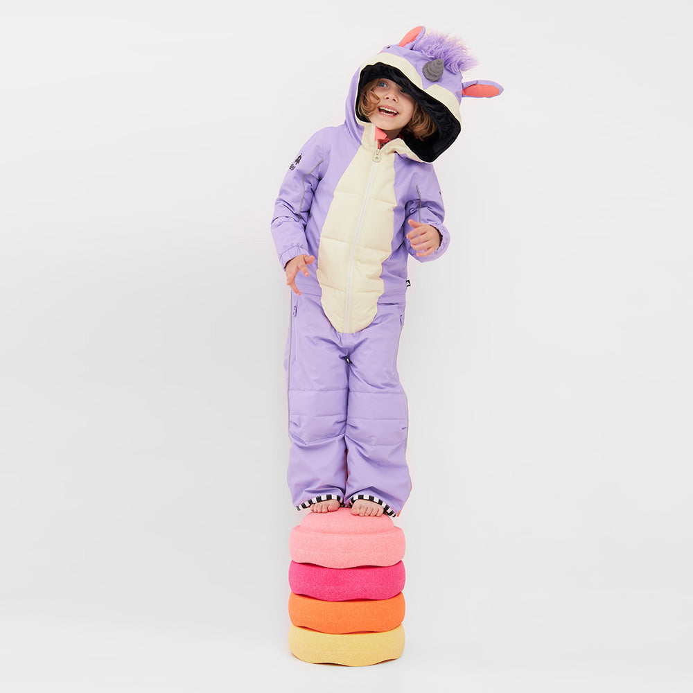 WEEDO LILA UNICORN SNOWSUIT