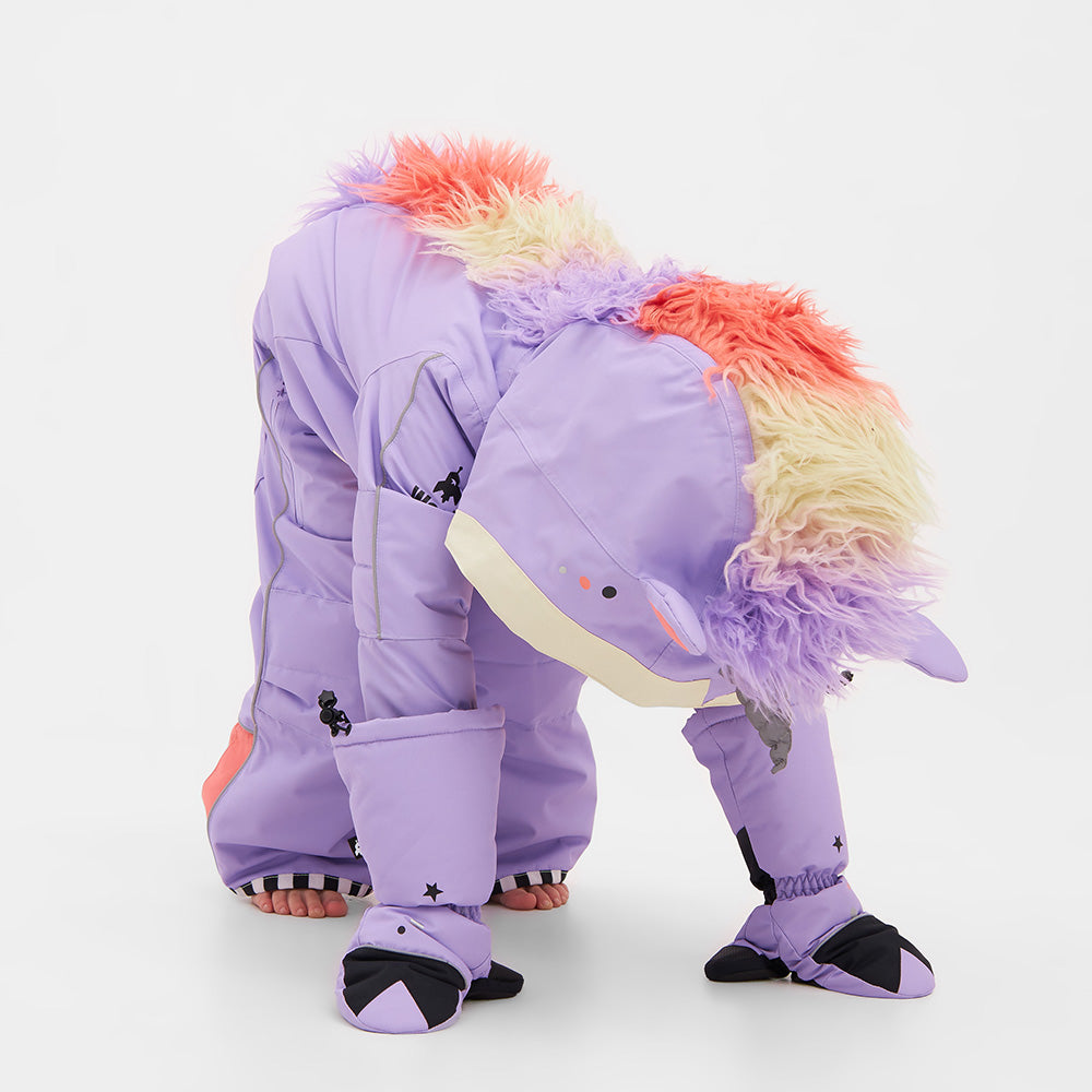 WEEDO LILA UNICORN SNOWSUIT