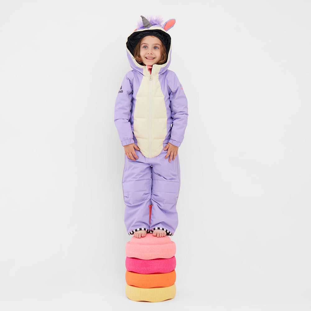 WEEDO LILA UNICORN SNOWSUIT