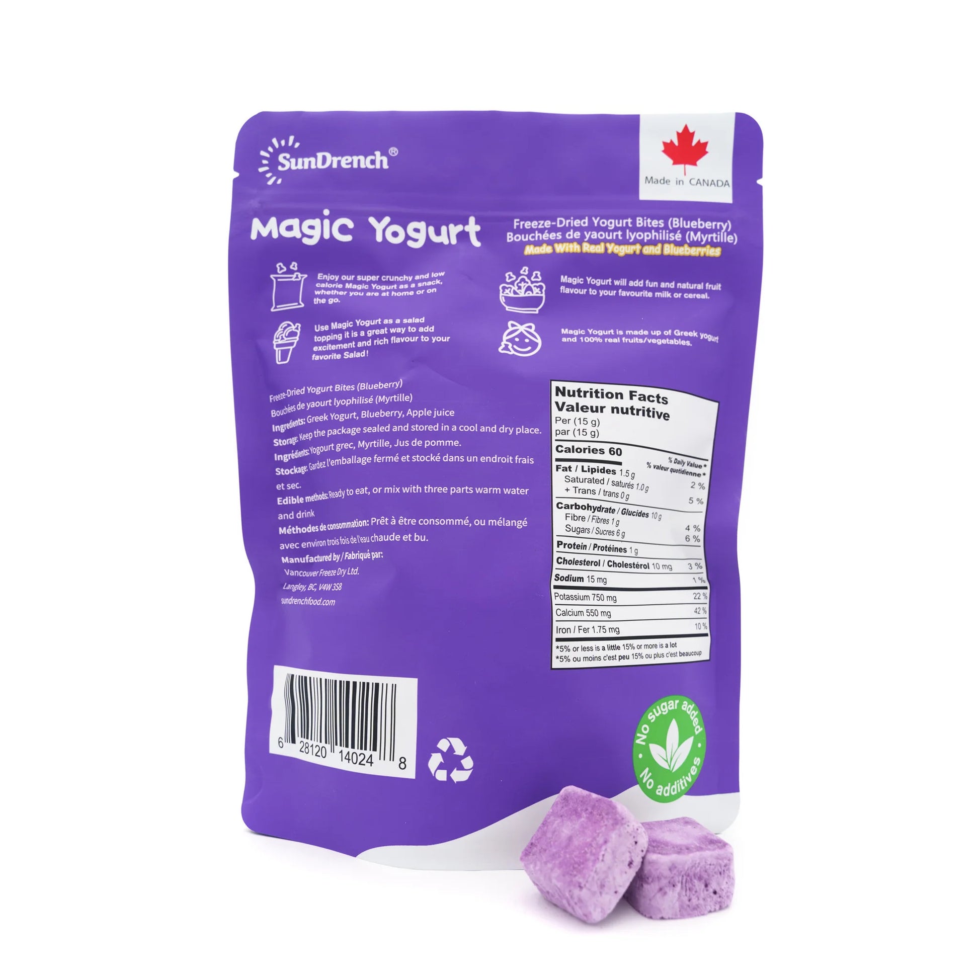 SUNDRENCH MAGIC YOGURT BLUEBERRY 84G