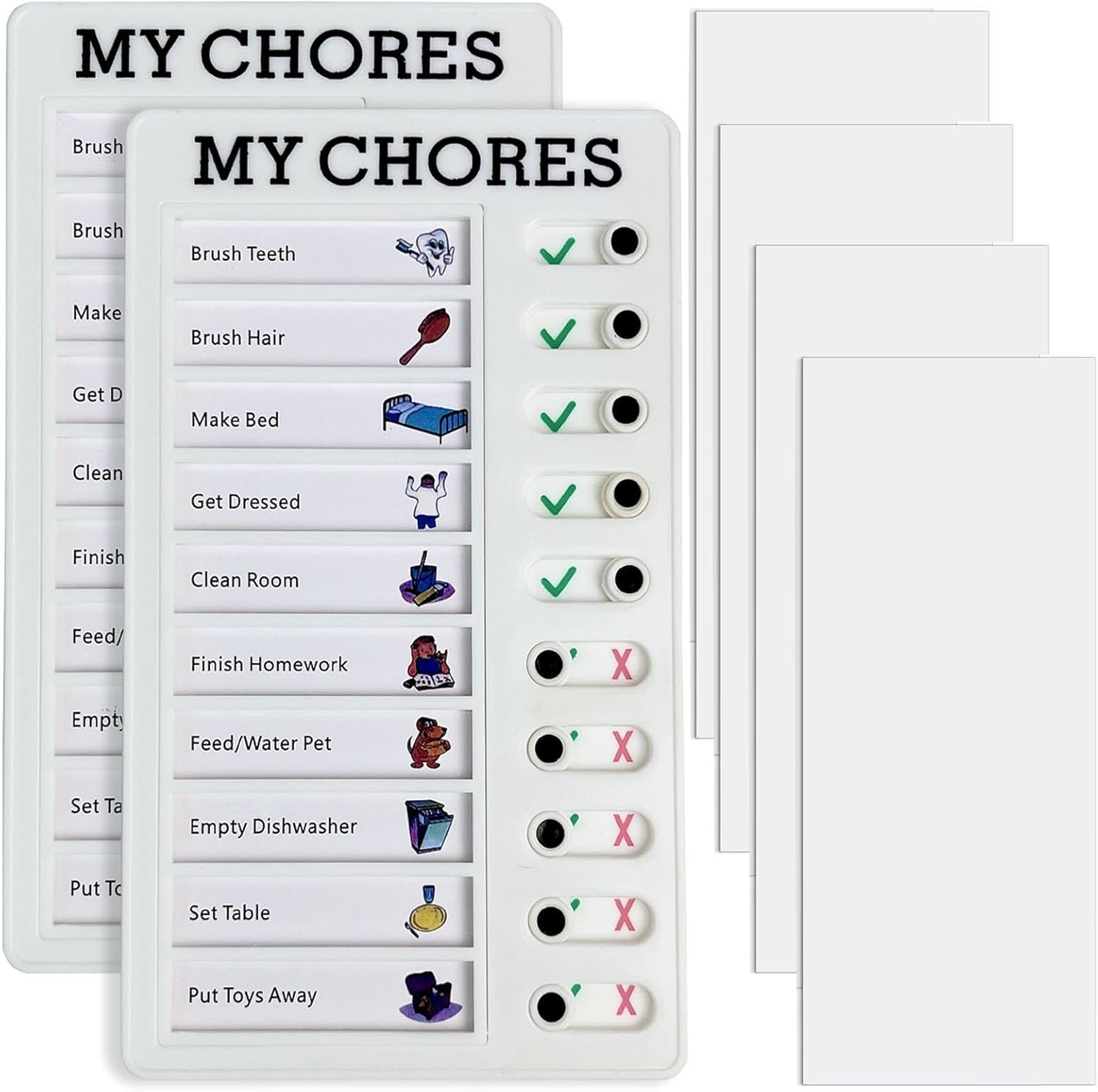 MY CHORES CHECKLIST DAILY SCHEDULE BOARD (2PC)