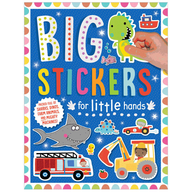 MAKE BELIEVE IDEAS BIG STICKERS FOR LITTLE HANDS BLUE