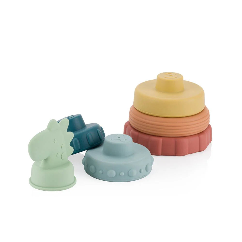 ITZY RITZY STACKER SILICONE STACKING TOY - baby enRoute