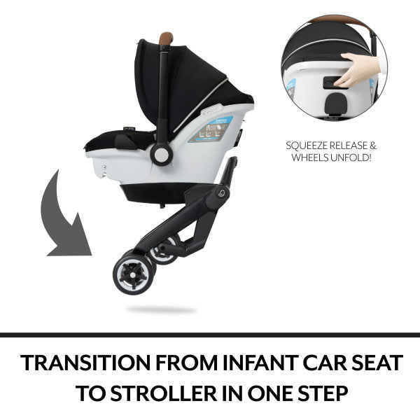 EVENFLO GOLD SHYFT DUALRIDE WITH CARRYALL STORAGE INFANT CAR SEAT AND STROLLER COMBO