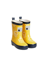 GRASS & AIR COLOR REVEALING KIDS RAIN BOOTS YELLOW
