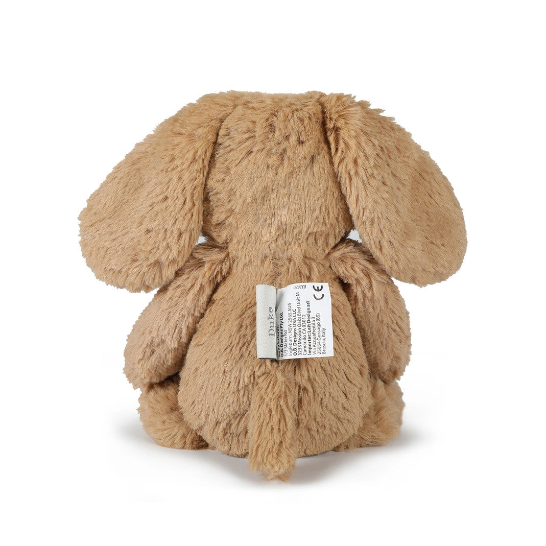 OB DESIGNS DUKE DOG CARAMEL SOFT TOY LITTLE 10" / 25CM