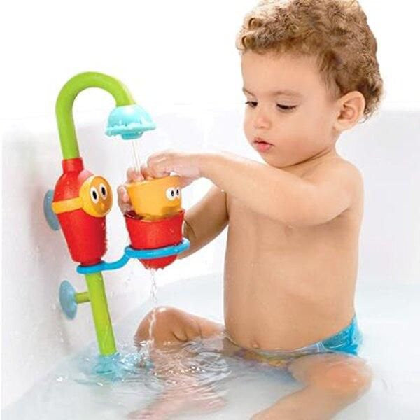 Flow N Fill Spout bath toy, colorful plastic